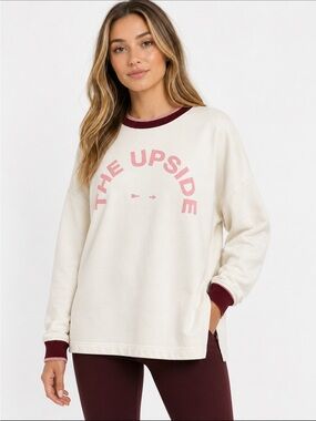 The Upside Magique Montana Cream Logo Sweatshirt US Size 6 Excellent Condition!